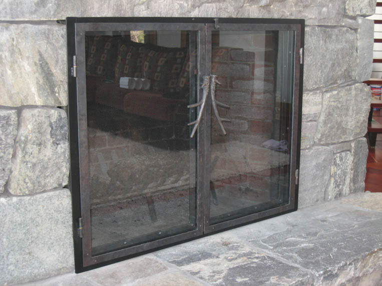 fireplace glass